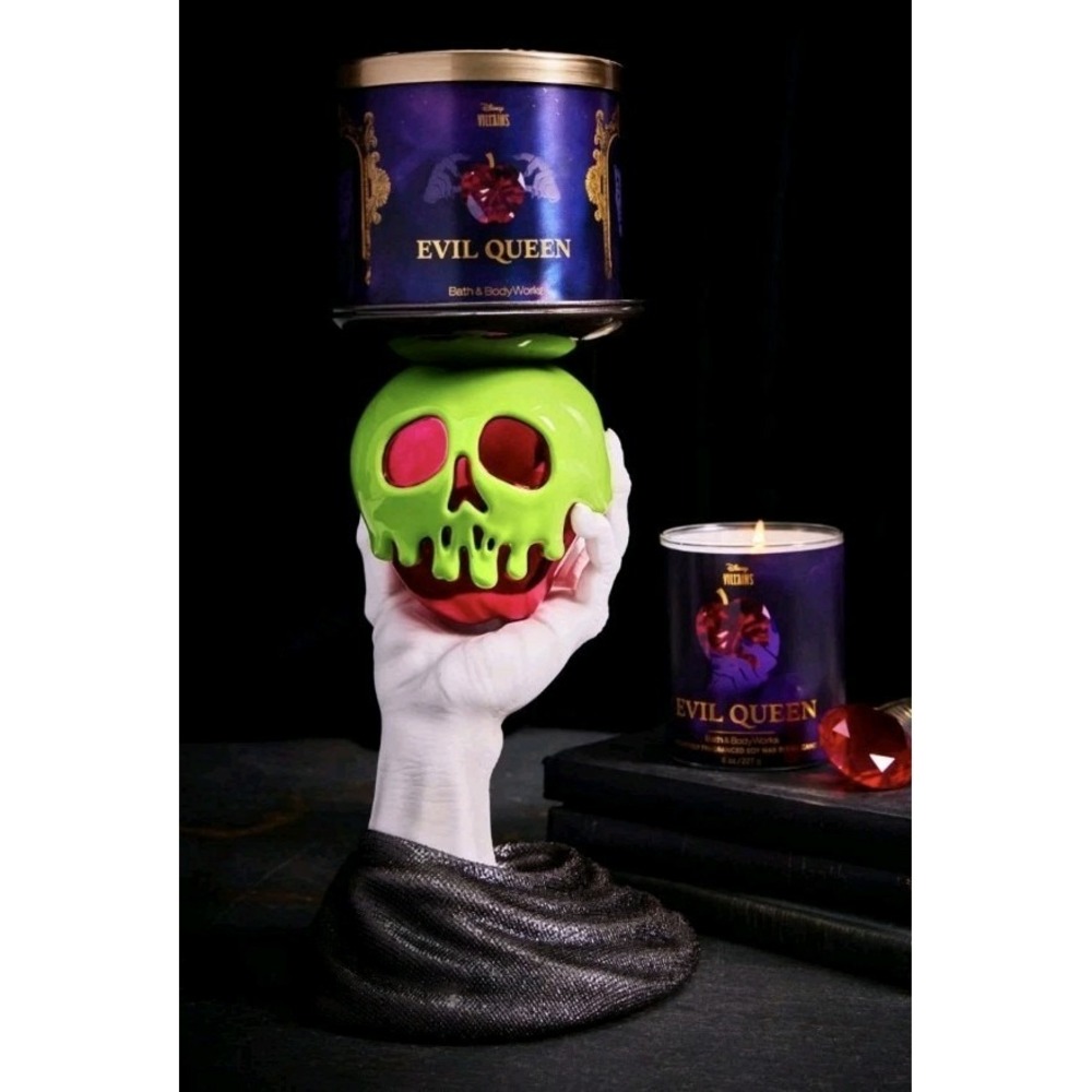 Bath‎ & Body Works Evil Queen Poison Apple Disney Villains 3-Wick Candle Holder
